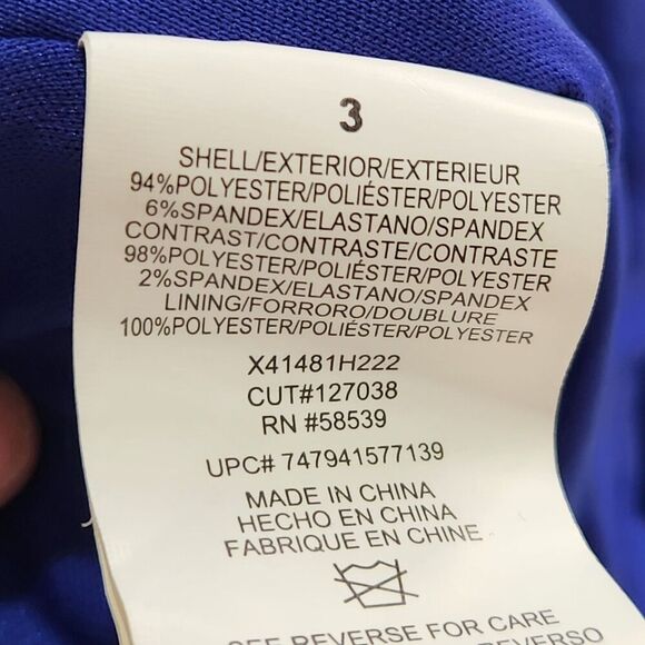 Speechless Maxi Dress Size 3 Blue Royal Color Sleeveless Sequins Open Leg - Picture 15 of 15